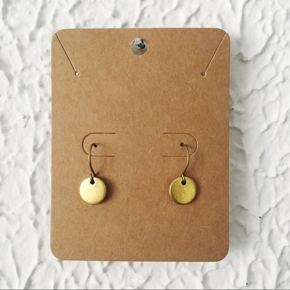 Minimalist Disc Earrings